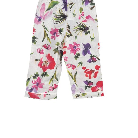 Petite Plume Baby Floral Pajama Set Cotton Multi-Color Long Sleeve Button-Down S - Picture 7 of 9